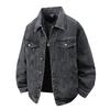 2026 Frühling Herbst Herren Jeansjacken Mann Einfarbige Cowboy-Jacke Herren Freizeit Locker Oberbekleidung Männlich Gewaschen Y2K Korea Trendige Jacken
