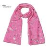 Feiertags-Accessoire Glitzernd Funkelnd Folien-Schneeflocken-Print Schal für Damen, Weihnachten Atmungsaktiv Kaltwetter-Thema Schal Wickel, Herbst Winter