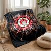 FC St. Pauli Football Print Flannel Blanket, Soft Warm Lightweight Throw Blanket for Sofa Bed Camping