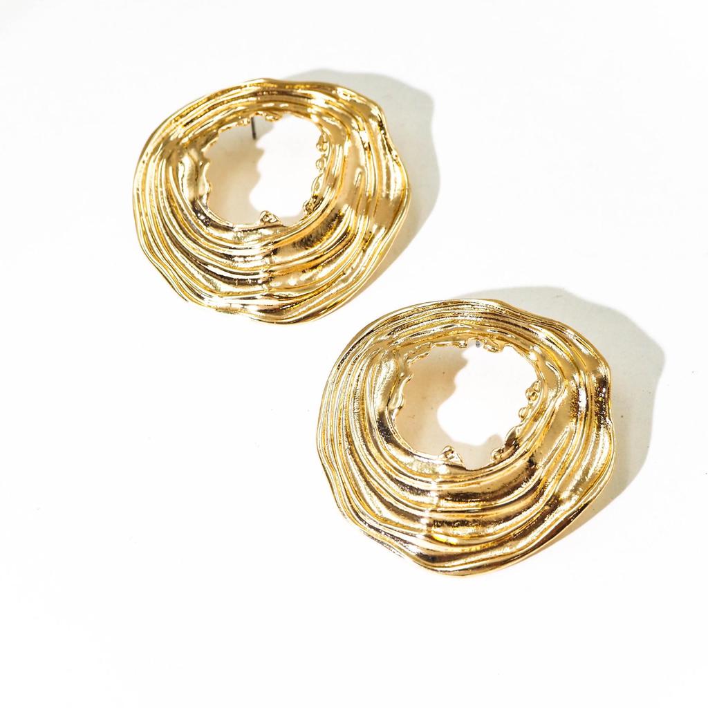 Versatile European & American Fashion Zinc Alloy Geometric Stud Earrings for Women