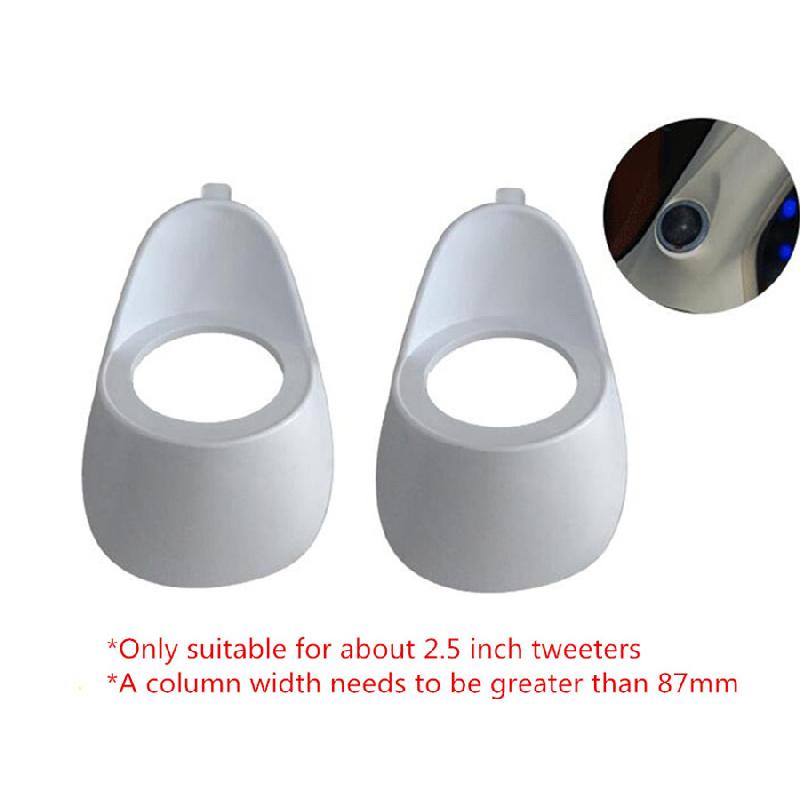 

2Pcs 2.5 Plastic Car Audio A Pillar Tweeter Speaker Mould 2-Way Bracket Adapter