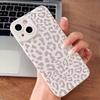 Animal Minimalist Gray Leopard Print Phone Case For iPhone 16 15 14 Pro Max 13 12 11 XS X XR 7 8 Plus 16 Shockproof Bumper Cover