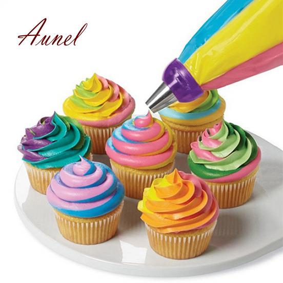 3 Hole 3 Color Icing Piping Bag Nozzle Converter Cream Coupler Cake Decor Tool