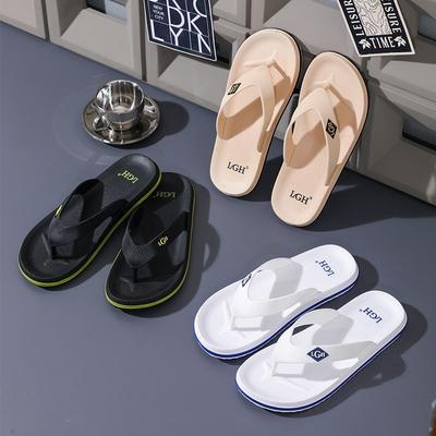 Men's Summer Beach Sandals Non-Slip Thick Sole Home House Soft Rubber Casual Wholesale Flip Flops Slippers for Men