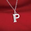 26 letters 925 sterling silver Necklace Pendant Shining 5A Zircon for Women Fashion Wedding Engagement Jewelry GiftsGood product