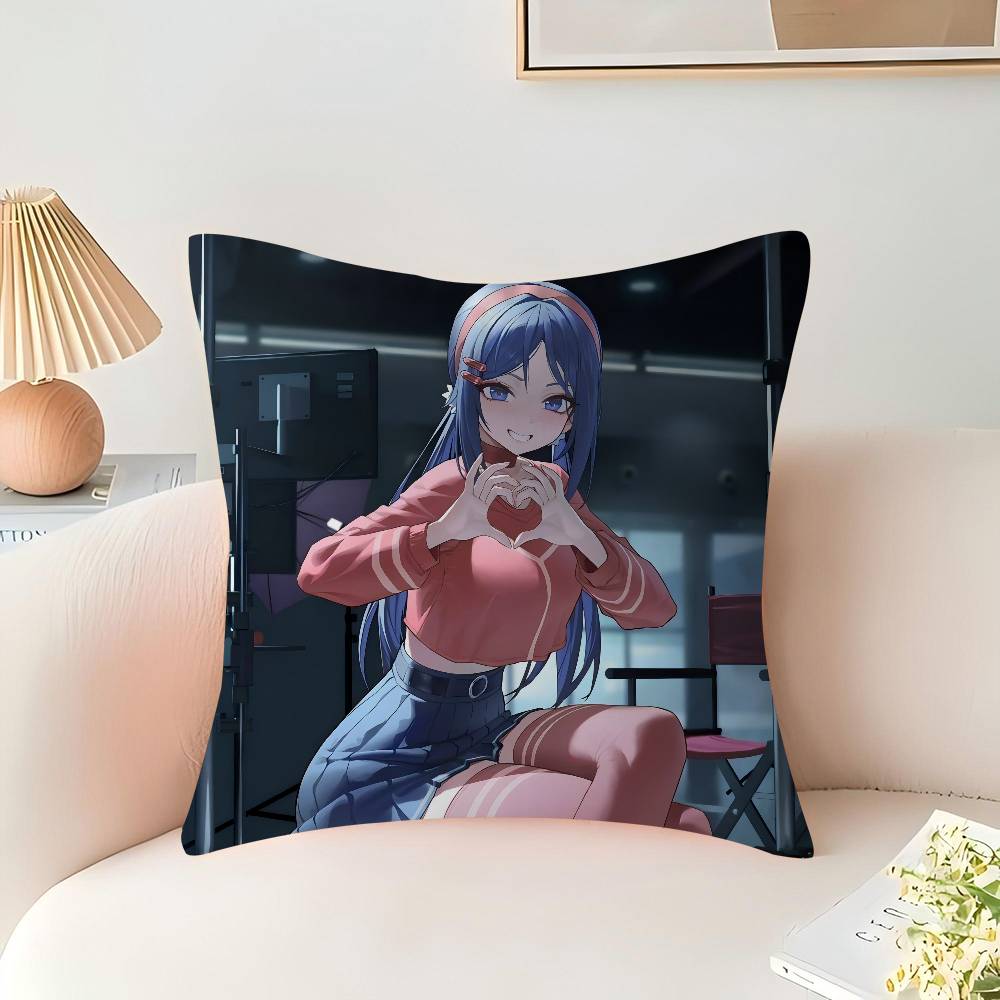 Niedliches M-MiSide MitaS Spielkissen Anime Kissen Sofa Bett Kopfkissenbezug Kissenbezug 45x45 Cm Mode