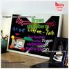 Magnetic Solid Wood Chalkboard Sign for Coffee Shops, 60x90cm - Perfect for Handwritten Menus and Displays