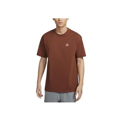 ACG Loose Fit Round Neck Quick Dry Fashion Short Sleeve T-Shirt Men Tops Light-Brown Passionate-Red HJ0799245
