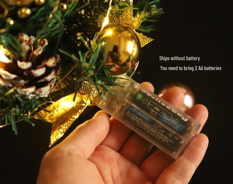 Hong Yu 30cm Christmas Tree Iron Box Ornament for Home Dining and Living Room Decoration