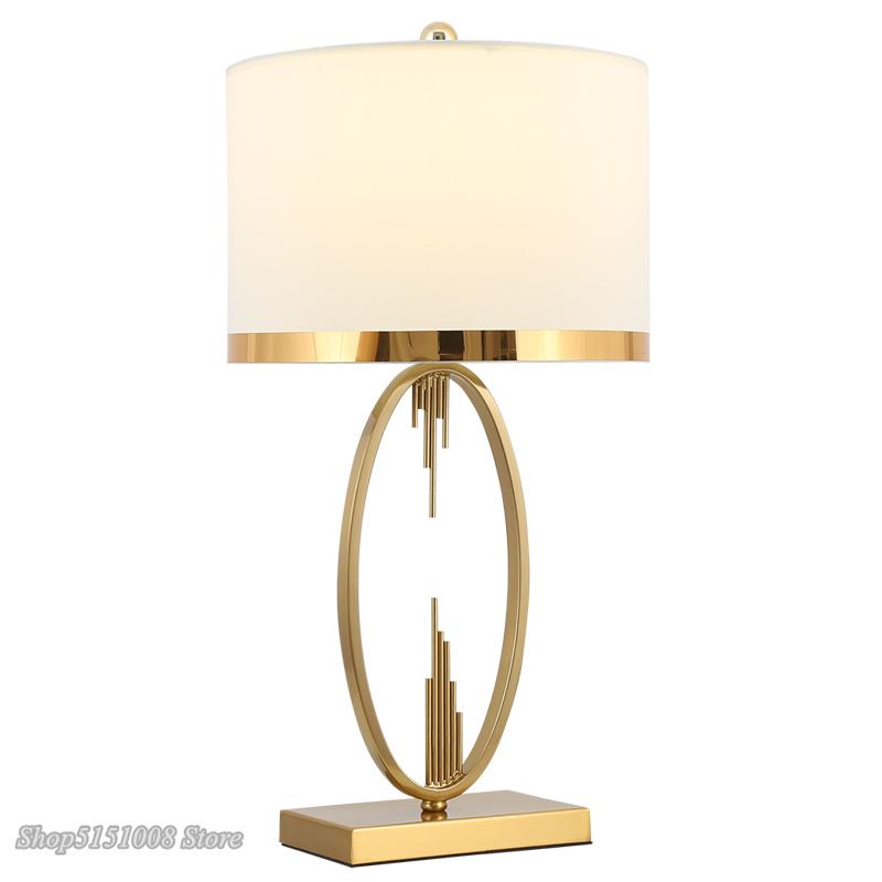Modern Metal Pipe Shape Table Lamps Nordic Living Room Home Decor Lamp Fabric Bedroom Lamp Luminaire Home Decoration Desk Lamp