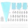 Stainless Steel Piping Nozzle Set, Cake Decorating Tools, Cream Gel Piping Tips, EVA Piping Bags, Heavy-duty