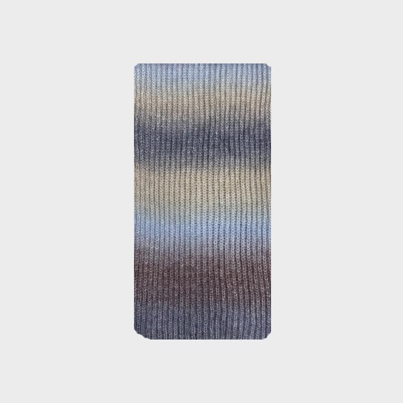 

Niche Wool Blended Gradient Knitted Wool Scarf Unisex Winter Warm Striped Shawl Scarf 185*21cm