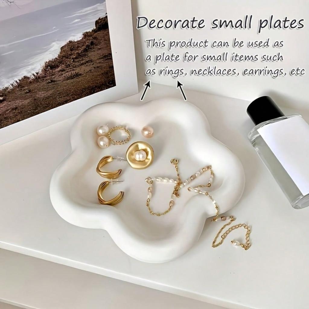 1pc Flower Shaped Jewelry Tray, Store Jewelry Board, Jewelry Storage Tray, Jewelry Stand, Creative Jewelry Storage Accessories, For Home Room