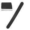 100 Pcs Replacement Nail File Strip Kit with Reusable Stainless Steel Nail File Base Plate