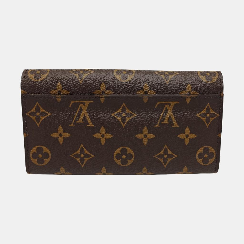 [Pre-Owned] Louis Vuitton Sarah Wallet 'Brown Monogram Canvas/Rose Ballerine Pink' - Excellent #1FW8MTV