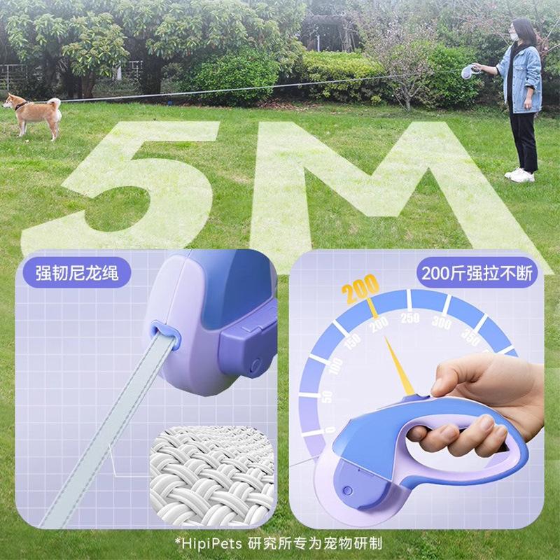 Pet automatic telescopic leash dog walking rope medium and small dog explosion-proof dog chain leash dog supplies