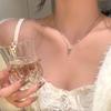 Elegant S925 Sterling Silver Water Drop Necklace - Women's Luxury Niche Design Choker with a Simple, Trendy Style.