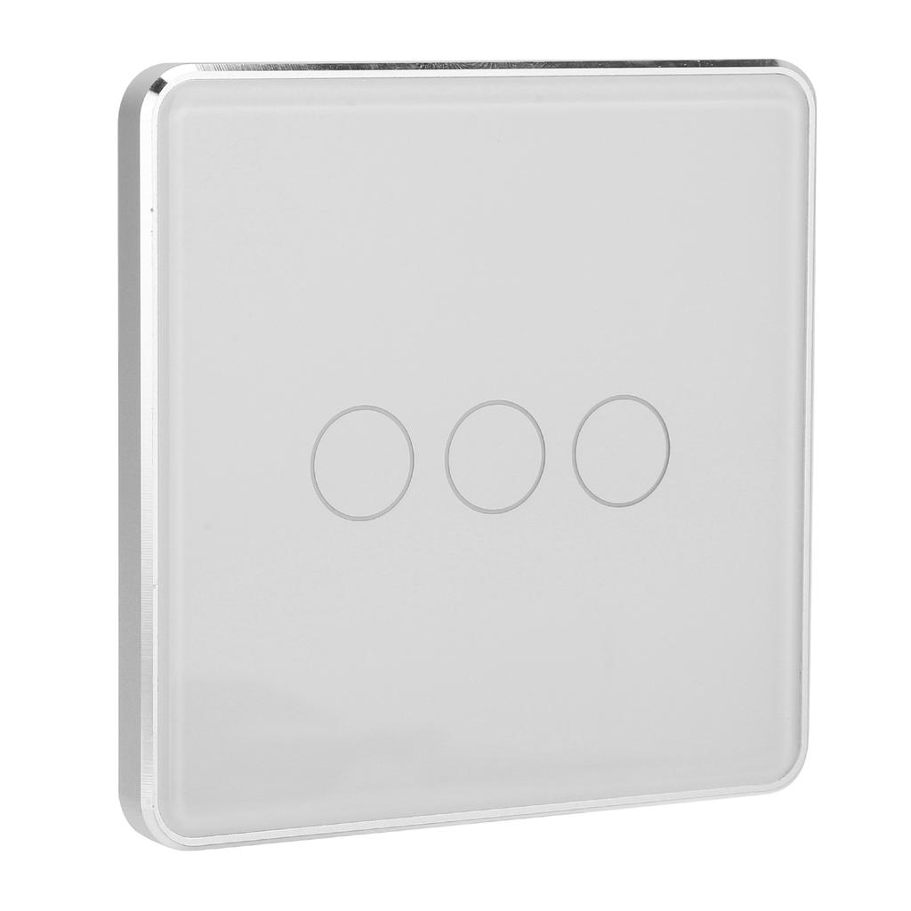 Smart Wireless Light Switch Touch Panel Remote Control 3 Gang for TUYA Zigbee with Timing