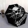 1pc Rammstein Skull and Crossbones Umbrella with Plastic Handle,Suitable for All Seasons Home Travel Outdoor UmbrellaM962