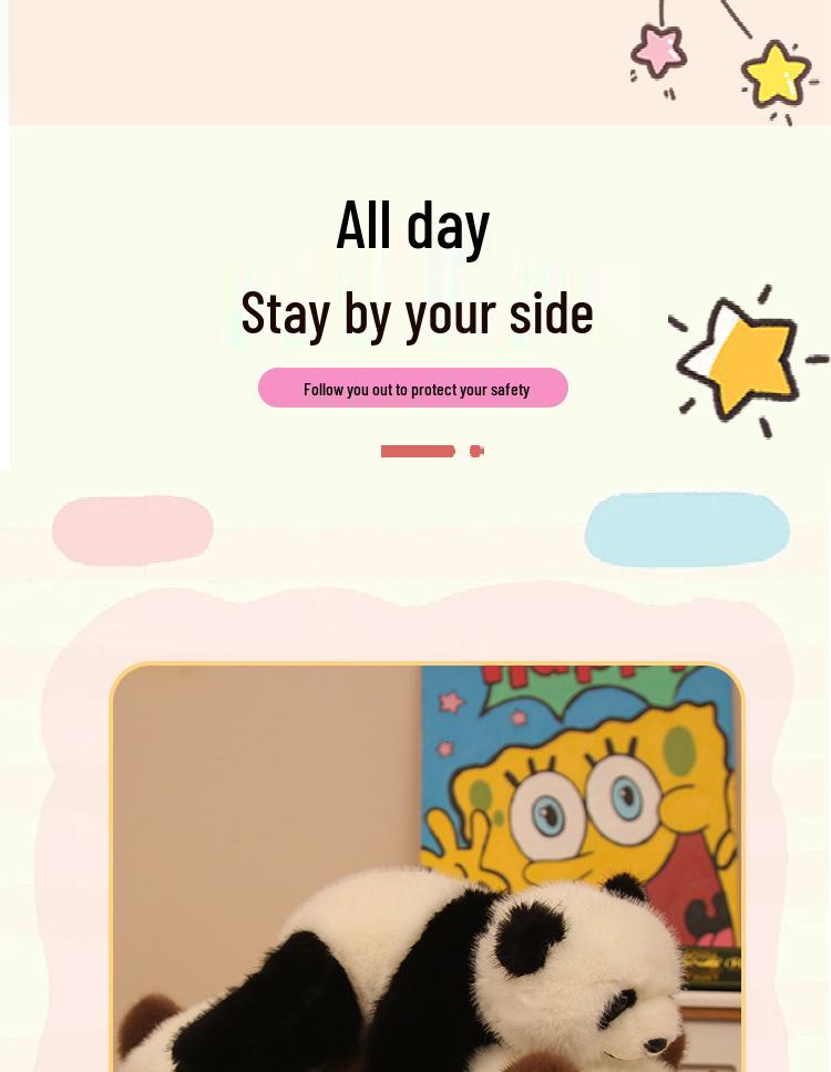 New National Treasure Giant Panda Plush Toy - Cute Qi Zai Stuffed Animal 