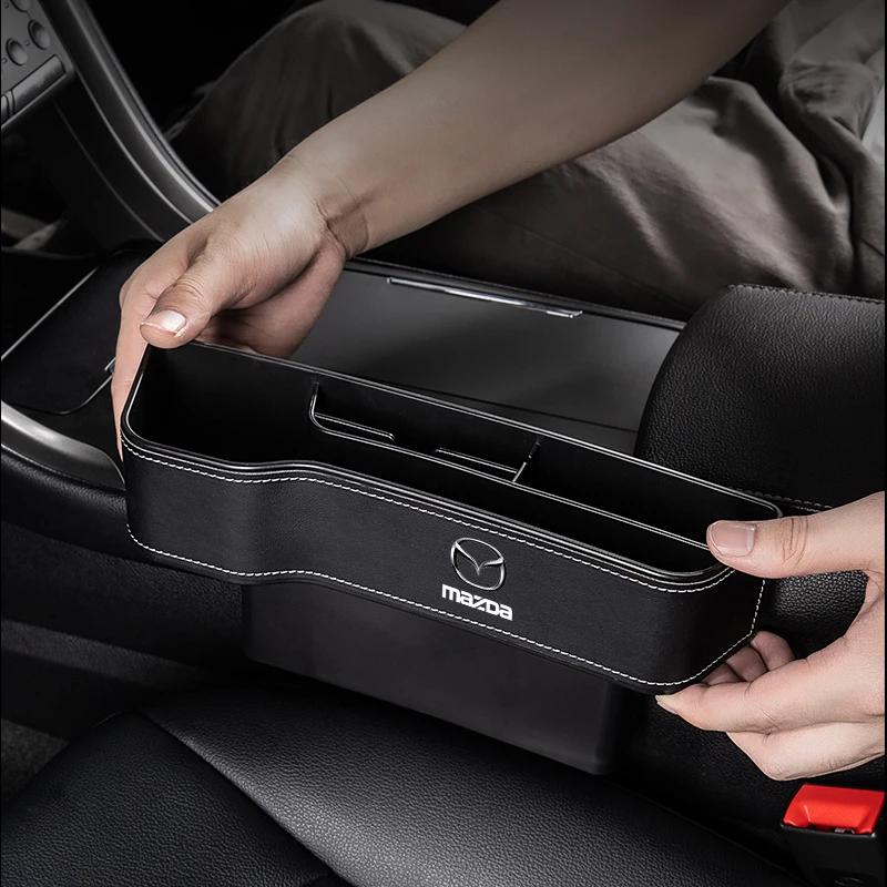 1pcs Car Seat Organizer Crevice Storage Box For Mazda 2 3 5 6 M5 Ms CX-4 CX-5 CX6 M3 M6 MX3 MX5 Auto Interior Accessories