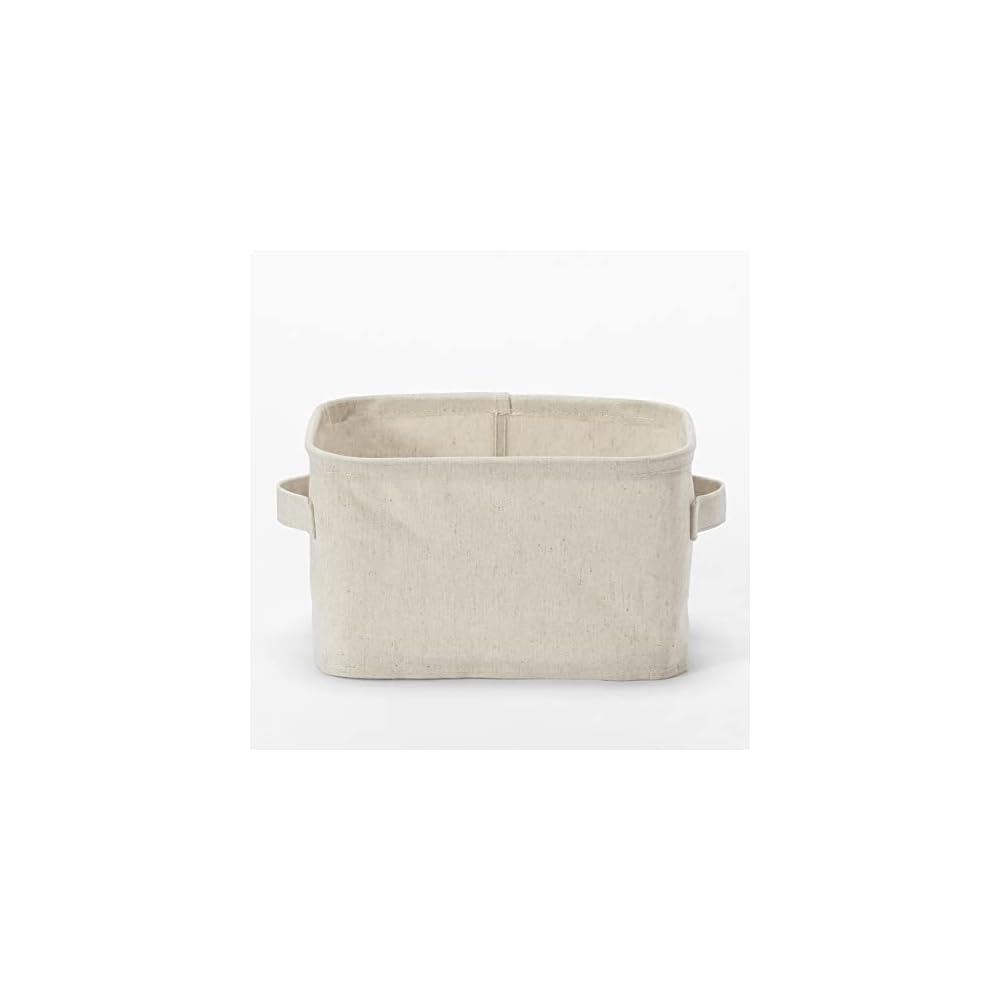MUJI Soft Box Small, 185cm (W) X 26cm (D) X 16cm (H), Polyester Linen, Rectangular, Half Size,