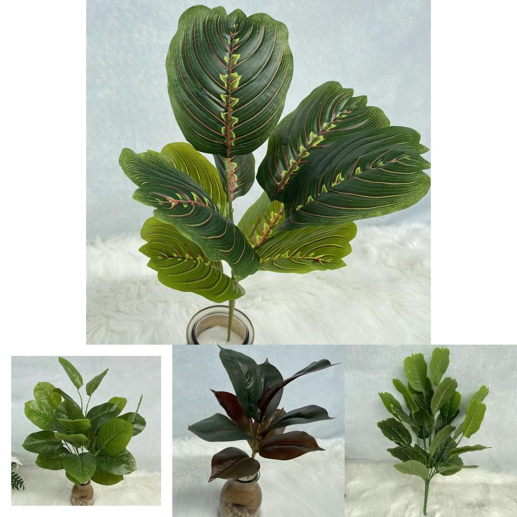 Fake Green Foliage With 26 Leaves For Home Decor And Photography Prop Use