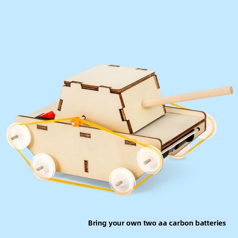 STEM Научный Эксперимент Сделай Сам Электрическая Модель Танка Образовательная Игрушка Для Детей