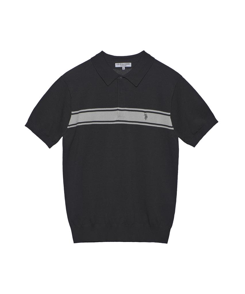 USPOLOASSN Summer Short Sleeve Collared Knit_Charcoal Gray