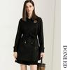 DONEED Women's British Style Double-Breasted Trench Coat with Belt