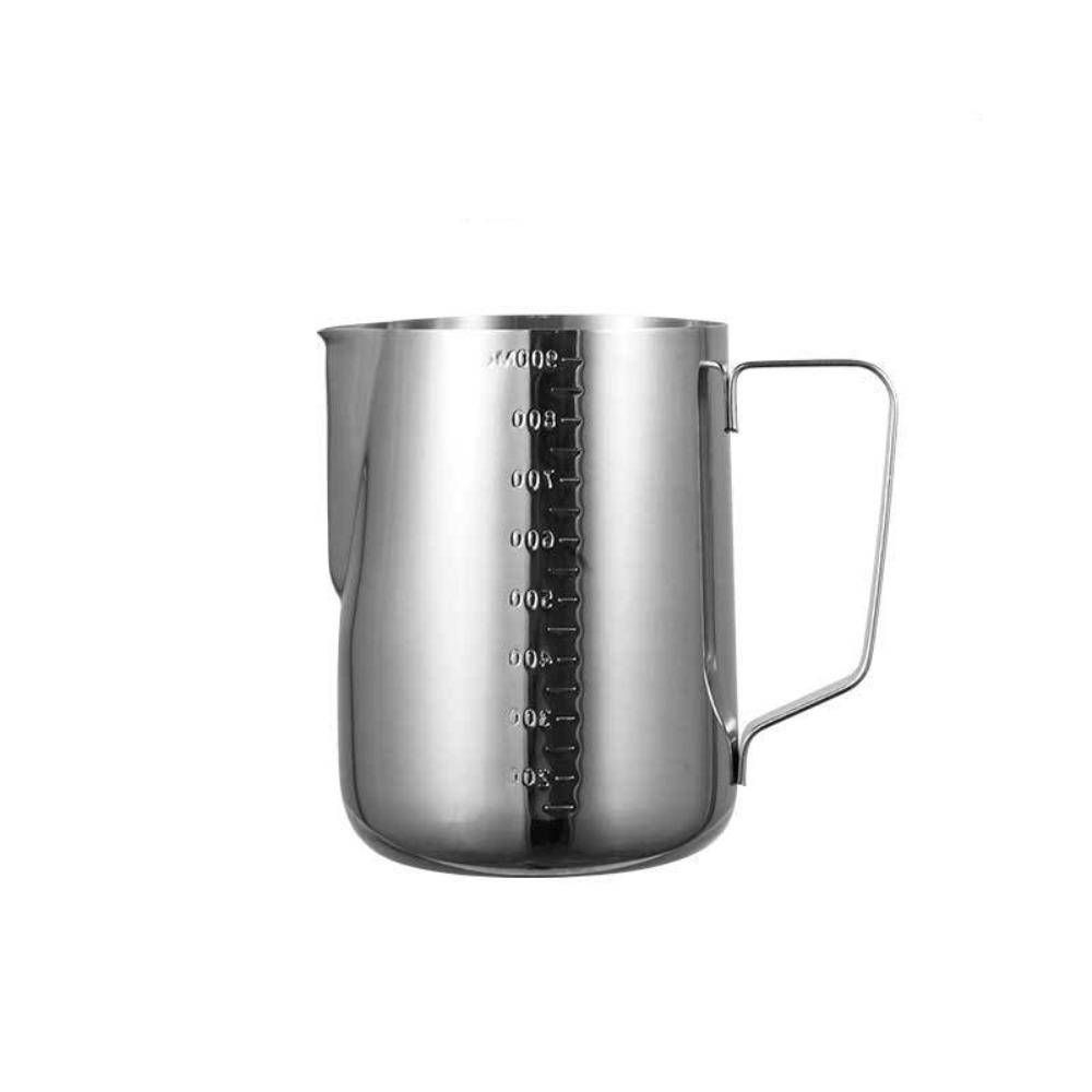 Stainless Steel Latte Art Cup with Scale Frother Pitcher Coffee Tool Measuring Cups  Cafe