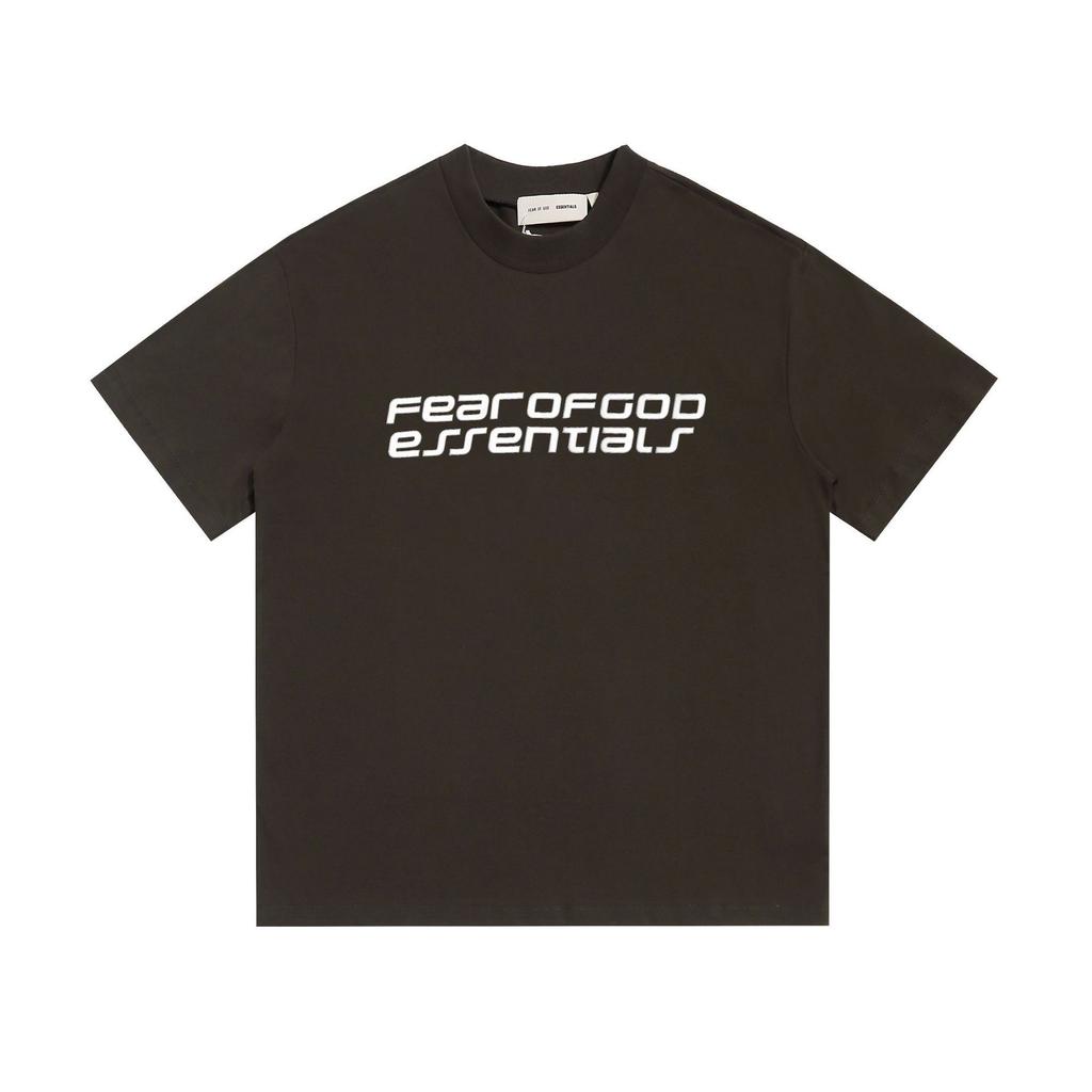 Cross-border foreign trade European and American trendy brand summer ESSENTIALS printing short-sleeved men's and women's round neck loose leisure