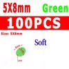 1 PAK Soft Glow Beads Luminous Orange Green White for Fishing Rig Treble Hook Egg Fly Tying UV Color Sabiki Ice Jig Fishing Accessory