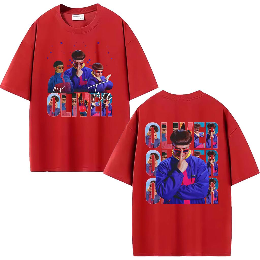Pop Rock Music Oliver Tree Album Tour Maglietta Unisex Abbigliamento Harajuku Magliette Gotico 100% Cotone Maglietta a Maniche Corte Streetwear