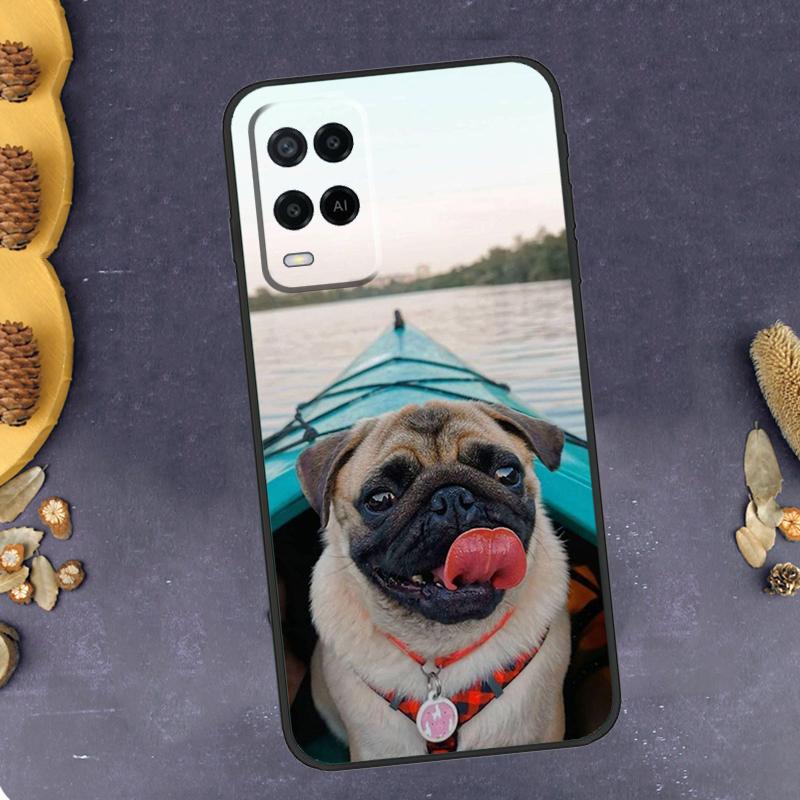 Pug Dog French Bulldog Phone Case For Oppo A96 A16 A76 A78 A58 A18 A38 A98 A17 A77 A80 A40 A60 A74 A94 A54 A15 A57S