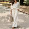 Completi Pantalone Casual Moda Donna Manica Lunga Scollo a Polo