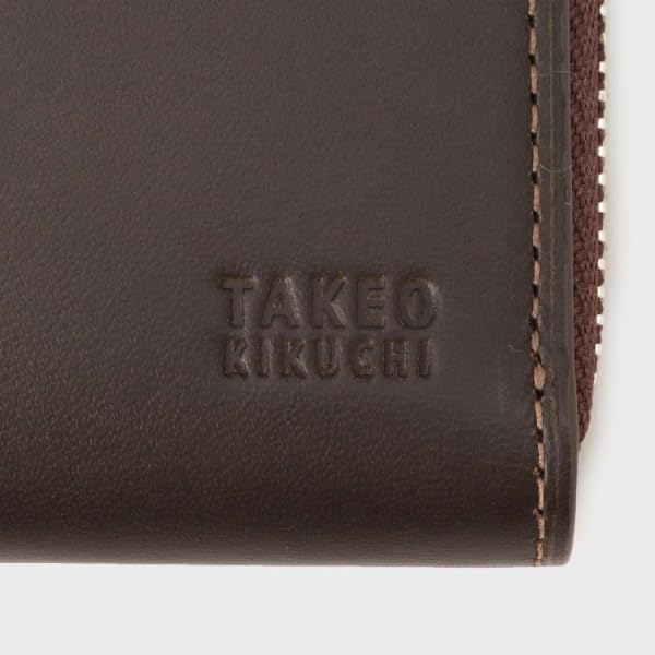 Takeo Kikuchi Antique Leather Coin CaseWallet, Men's, Dark Brown (543) 07001534