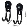 2Pcs Heavy Duty Magnetic Garage Hooks Hangers with Anti-Slide Coating Strong Magnets Metal Hooks Utility Magnetic Organiza Tool