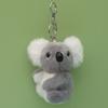 Koala Doll Keychain Cartoon Plush Bag Pendant Soft Stuffed Animal Keyring for Backpacks Purses Car Home Decor
