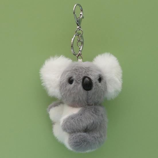 Koala Doll Keychain Cartoon Plush Bag Pendant Soft Stuffed Animal Keyring for Backpacks Purses Car Home Decor