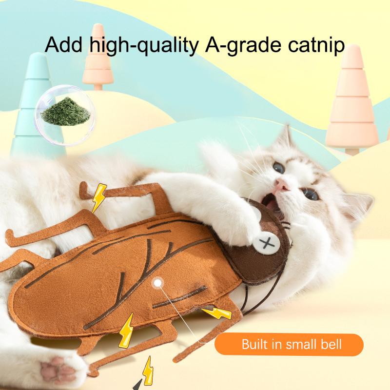 Creative Simulated Cockroach Spider Catnip Cat Toys Strange Insect Series Catnip Cat Toys Pet Relief Artifact Pet Supplies