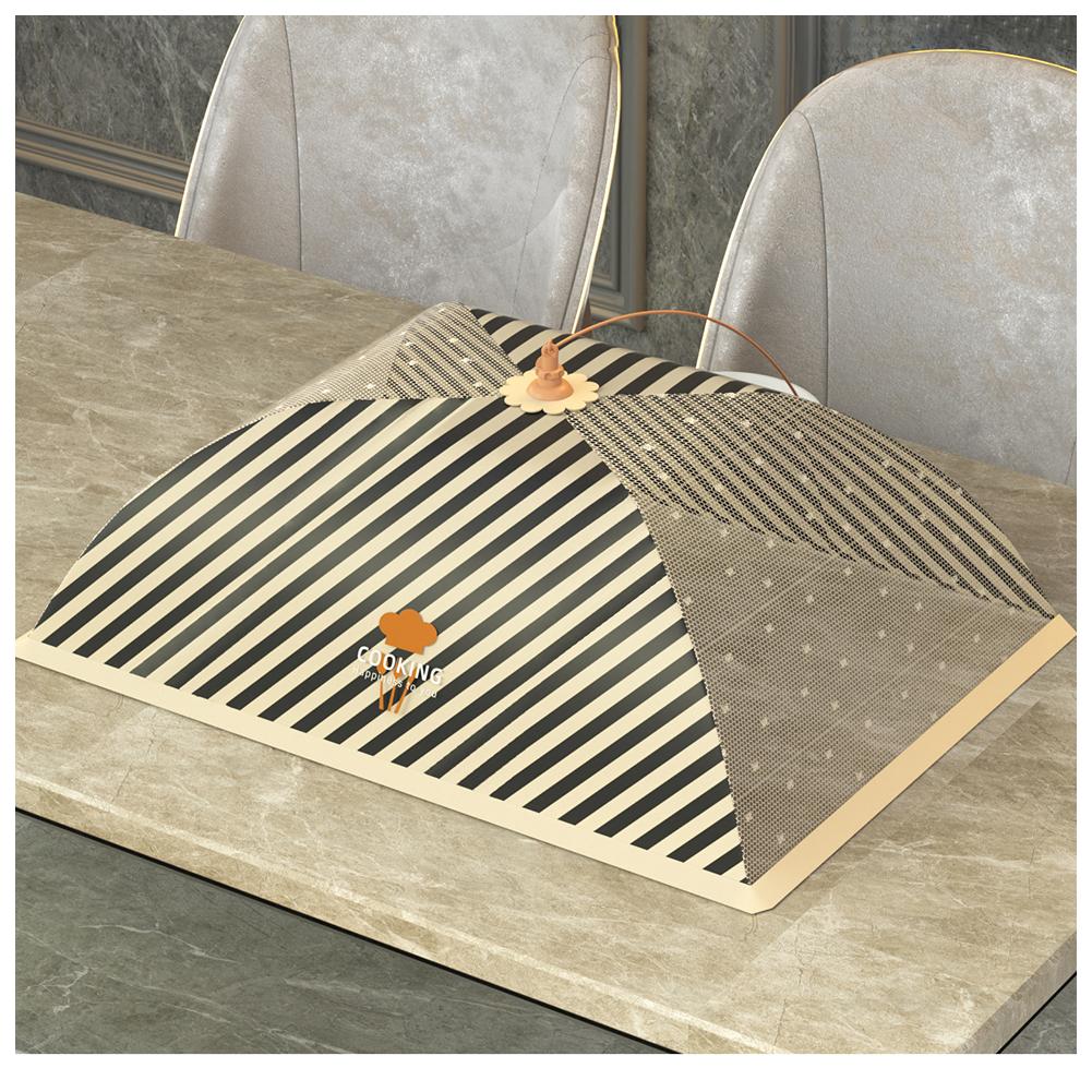 

Портативные складные пищевые чехлы Зонт с мелкой сеткой Дышащий противомоскитный чехол для еды Овощной Фруктовый Чехол Кухонные гаджеты Аксессуары Rectangular 50x70cm