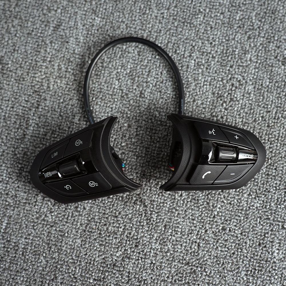 BMW 1234567 Series Carbon Fiber T-Shaped Steering Wheel Trim with Colored M1/M2 Buttons