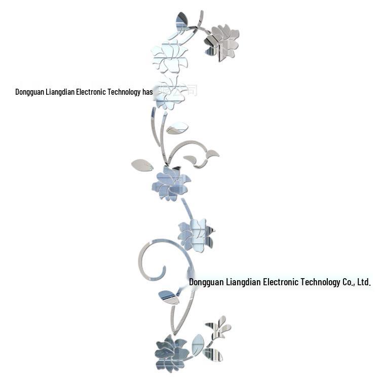 

Сделай сам Наклейки на стену с цветочным узором «Роза» – Стильный, простой домашний декор серебряный