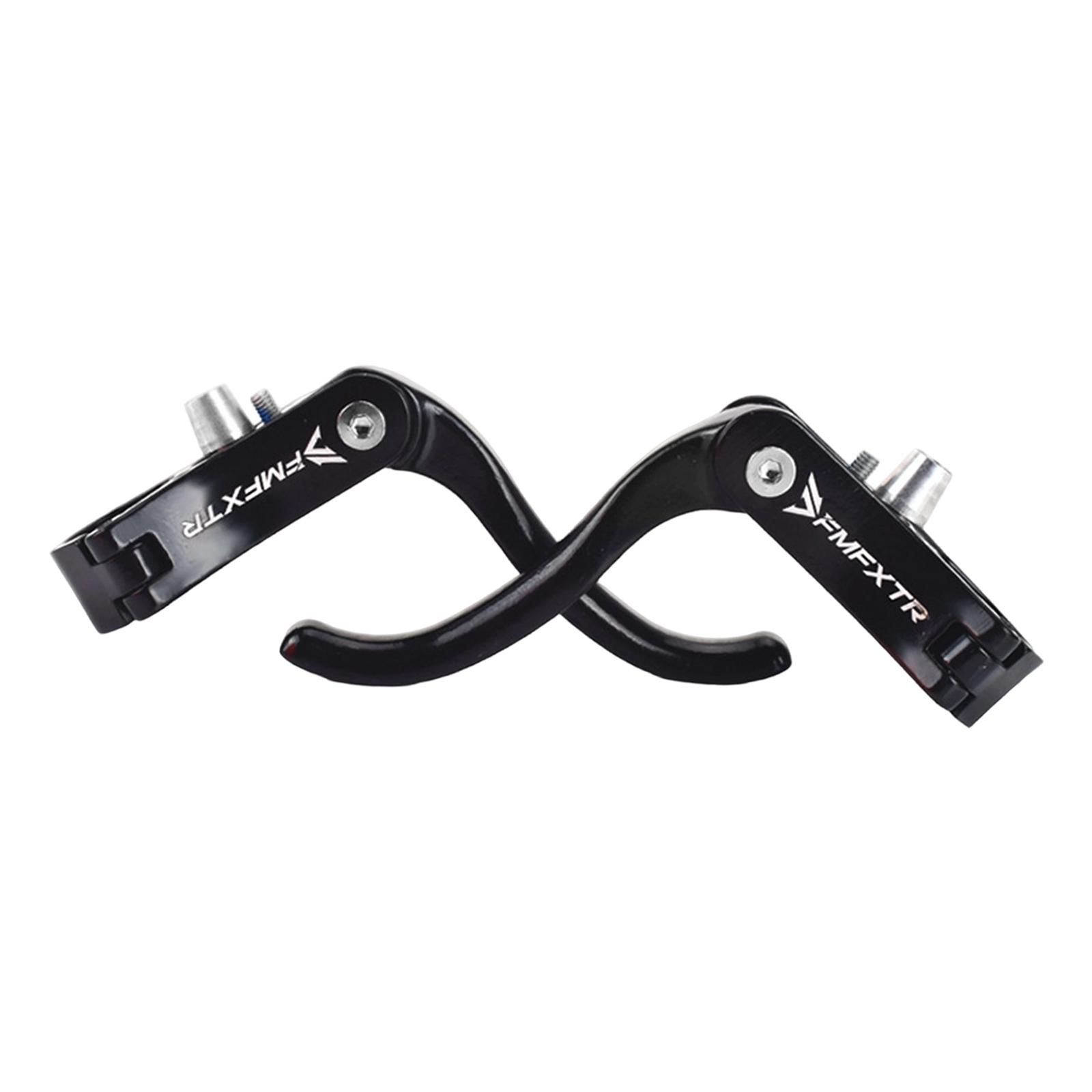 1 Pair Bike Brake Lever Universal Practical Replacement Spare Parts Sturdy Durability Premium Professional 22.2mm Aluminum Alloy чёрный