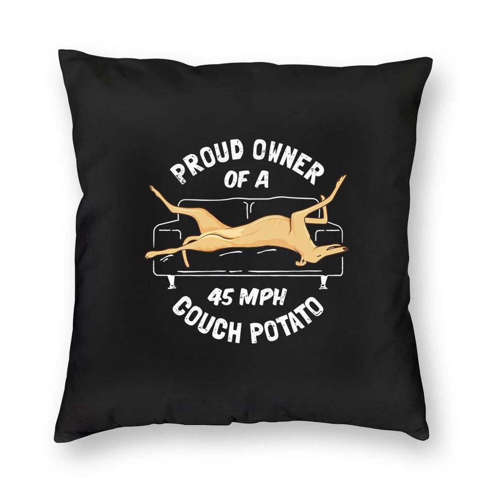 Greyhound Semaphore Whippet Sighthound Dog  Square Pillowcase Pillow Cover Cushion Throw Pillow for Home Bedroom Car