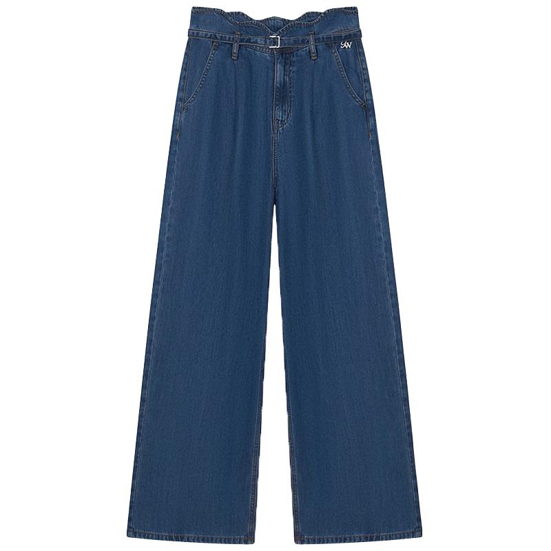 Teenie Weenie Women s Tencel Straight-Leg Denim Pants 160/S