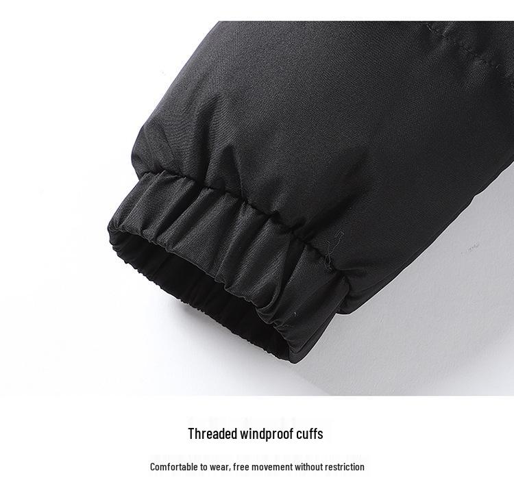 Men's Winter Thickened Down Cotton Jacket - Warm, Versatile Outerwear for Mid-aged and Youth. Trendy and Comfortable Cotton Top for Winter.
