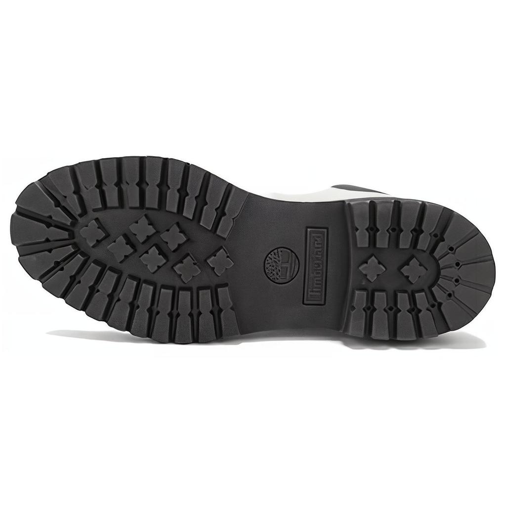 Timberland Premium Series Leather Waterproof Durable Classic Slip-Resistant Short Boots Men boots Gray White A5S4G