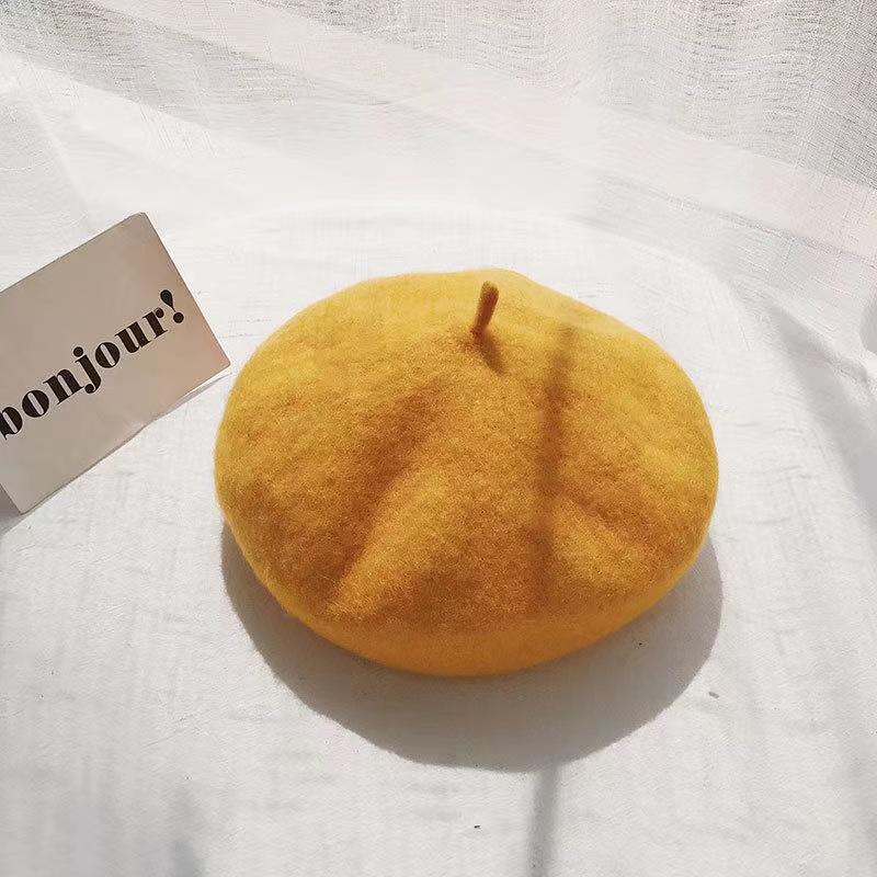 Vintage Berets Cap for Women Outdoor Causal Hat Japanese Streetwear Ins Designer Autumn Warm Painter Hat Sweet Soft Hat